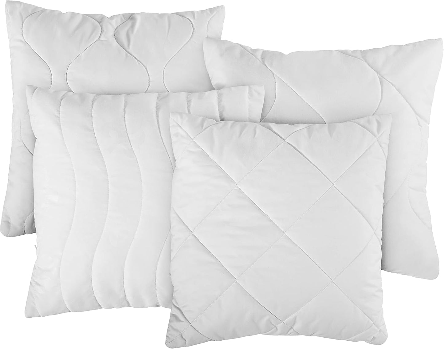 Traumnacht Cómoda almohada para ruleta, Juego de 4 almohadas, Con funda acolchada y relleno de espuma, 40 X 40 cm, Certificado Oeko-Tex, Fabricada según el estándar de calidad alemán Naty Shop almohadas estándar Título predeterminado