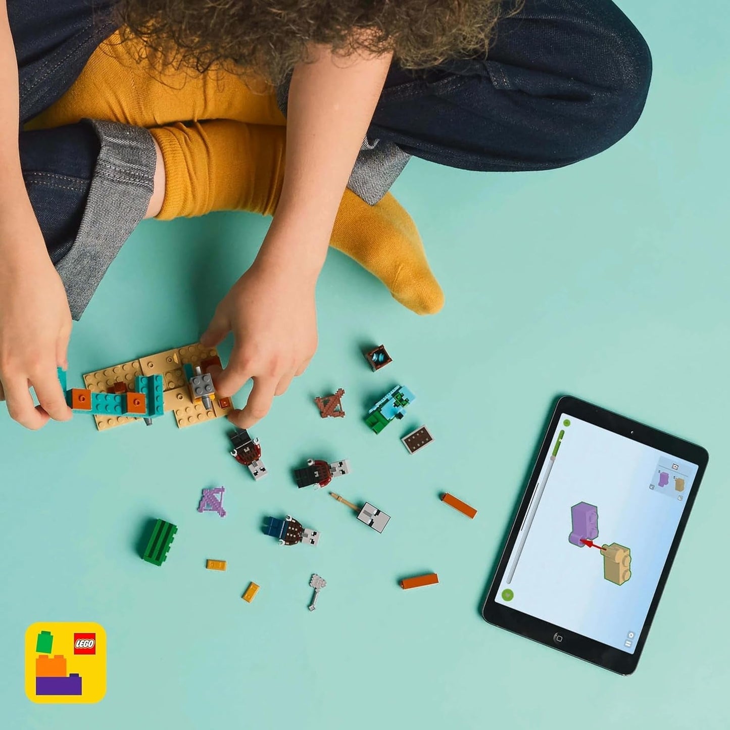 LEGO Minecraft The Illager Desert Patrol Videojuego para niños, mini juguete de puesto avanzado y tres minifiguras que incluyen saqueador, sirviente y caballero cactus 21267 Juegos de construcción Besuche den LEGO-Store