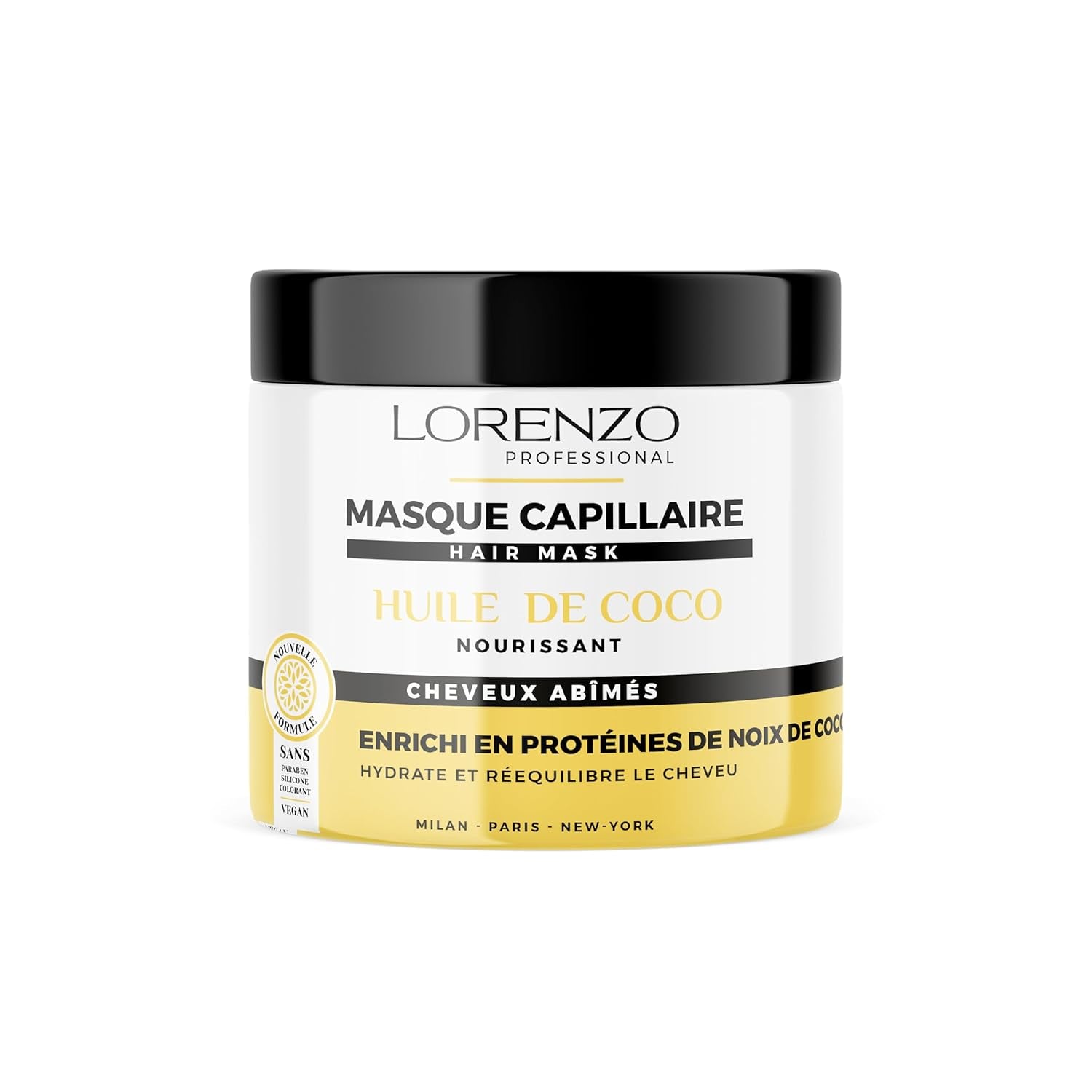 Mascarilla capilar con ajo negro (cabello frágil) 500 ml Naty Shop Mascarilla capilar de coco