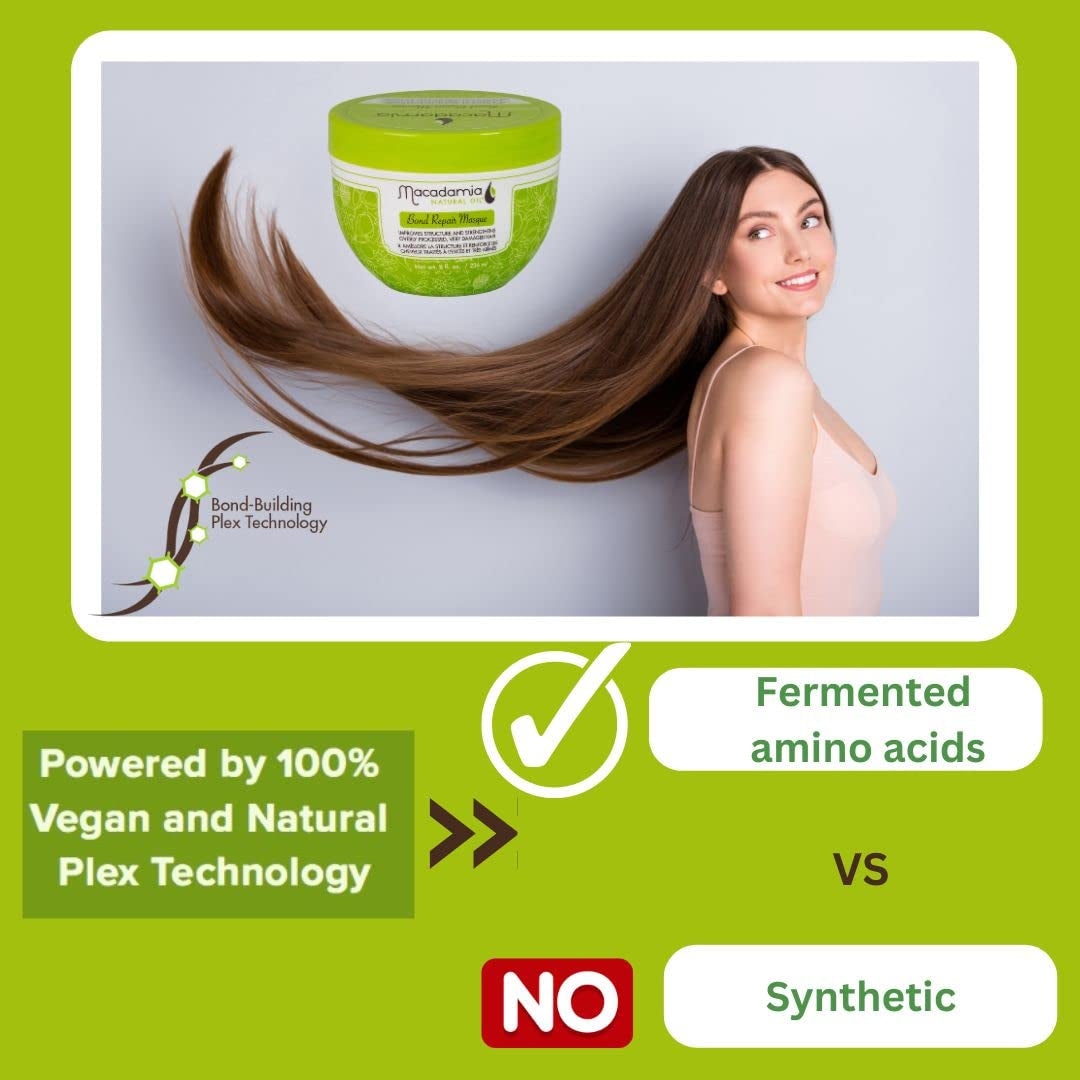 Bond Repair Mask ayuda a revitalizar y fortalecer el cabello dañado y sobreprocesado, formulada con aminoácidos derivados de la naturaleza: tecnología Vegan y Natural Plex. Naty Shop mascarilla capilar
