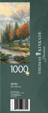 Schmidt Spiele 58784 Thomas Kinkade, Noche en el lago de otoño, rompecabezas de 1000 piezas, rompecabezas colorido Naty Shop