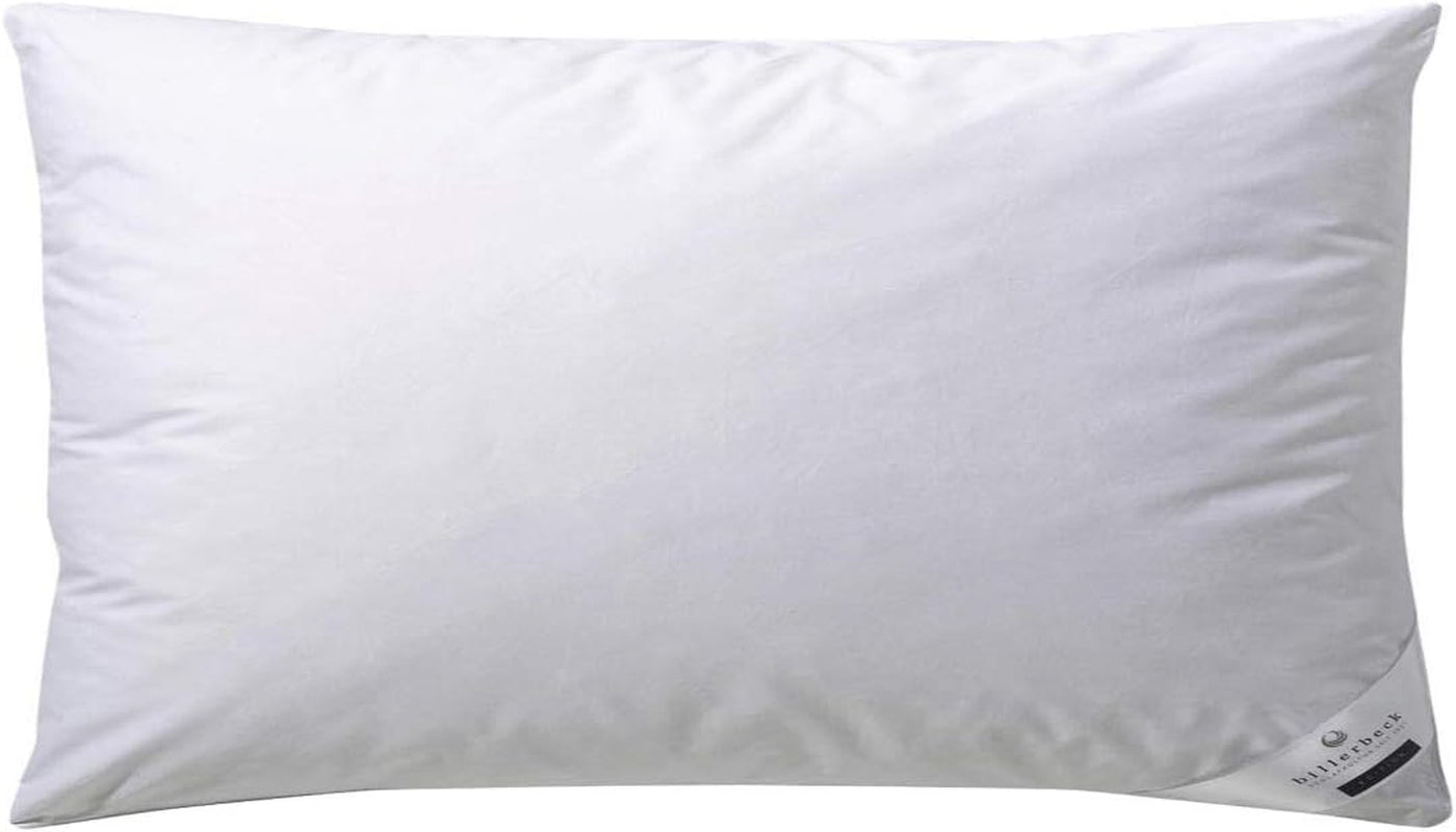 Almohada de plumón Billerbeck Martina - Almohada de 80 x 80 cm - Almohada con soporte firme - Plumón de ganso 15% y plumas 85% Naty Shop almohadas estándar 40 x 80 cm