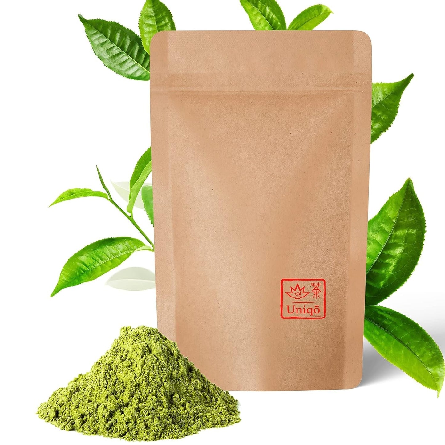 Uniqo Té Matcha en polvo 200 g en envase ecológico recargable