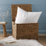 Almohada DODO Premium, 60 X 60 Cm, Confort Medio, Almohada Cloud De Douceur | A prueba de ácaros y esponjoso | Algodón Percal + Ribetes Lavable a máquina a 40 °C Almohadas estándar Naty Shop
