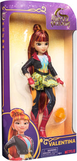 Muñeca Valentina de Unicorn Academy: la muñeca original de la popular serie de Netflix, mide 24 cm de alto y tiene 5 accesorios para juegos de rol imaginativos, para niños de 4 años en adelante