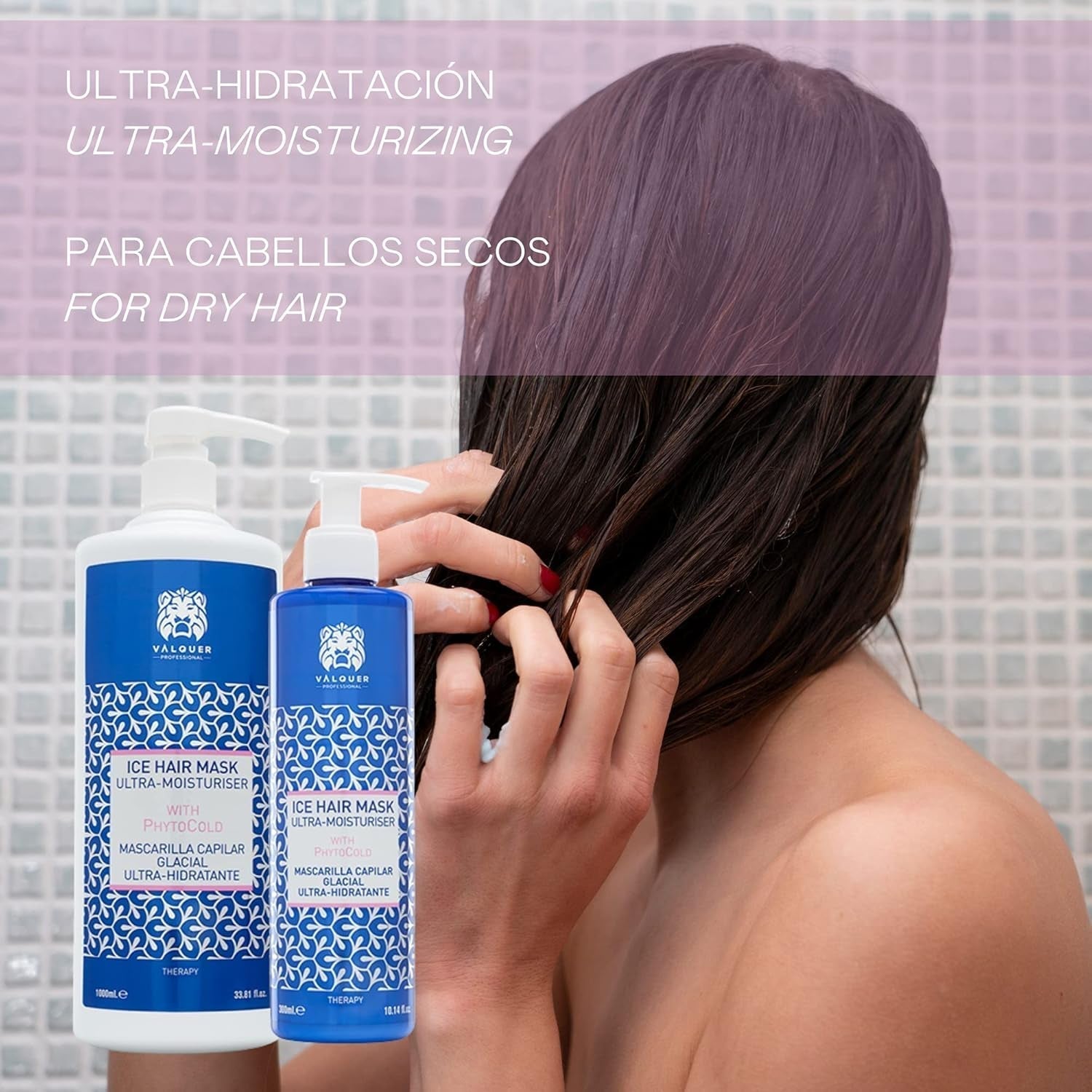 Valquer Profesional Ice Hair Mask - Mascarilla capilar ultrahidratante sin sulfatos, sales y siliconas Naty Shop mascarilla capilar