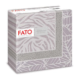 Fato - Servilletas de papel seco, airlaid, efecto textil, paquete de 50 servilletas, 40X40 plegadas en formato 4, Tropicana Decor