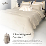 Edredón sin funda Night Lark, 4,5 tog, tamaño king, colección Tufted Dot, ropa de cama de lujo, hipoalergénico, lavable a máquina, edredones y edredones de arena cálida Naty Shop