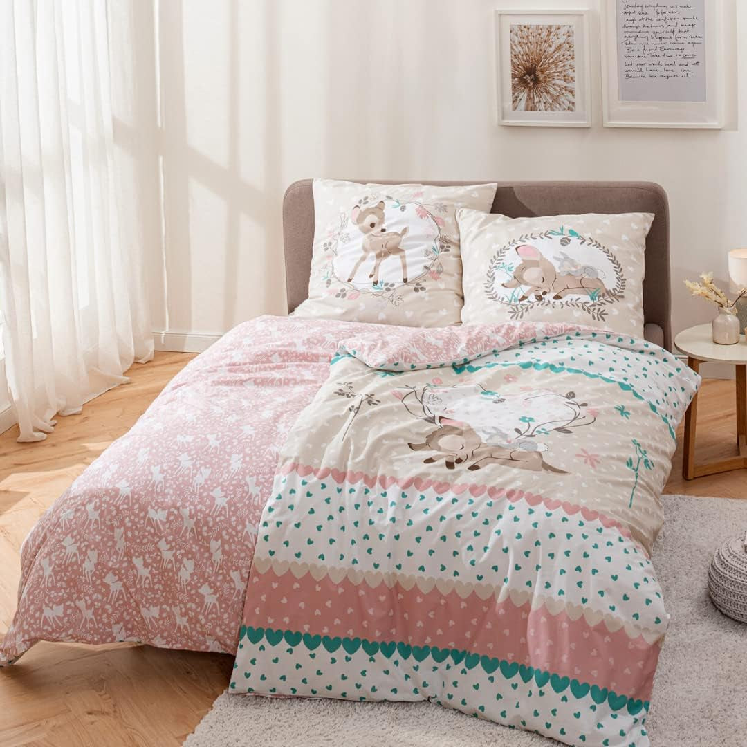 Ropa de cama para niña, Bambi, 100% algodón Ropa de cama - infantil Naty Shop