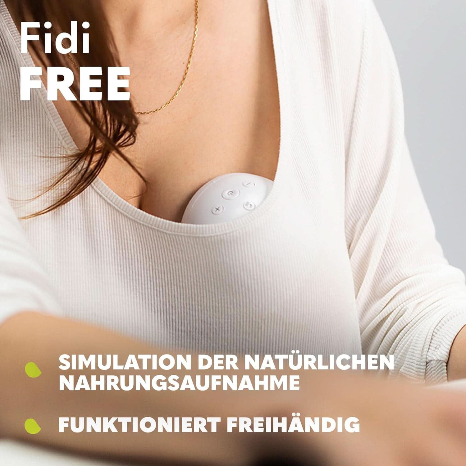 Sacaleches eléctrico LIONELO Fidi Free 2, modo masaje, 5 niveles de intensidad Accesorios Alimentación y Lactancia Tienda Bebe Naty