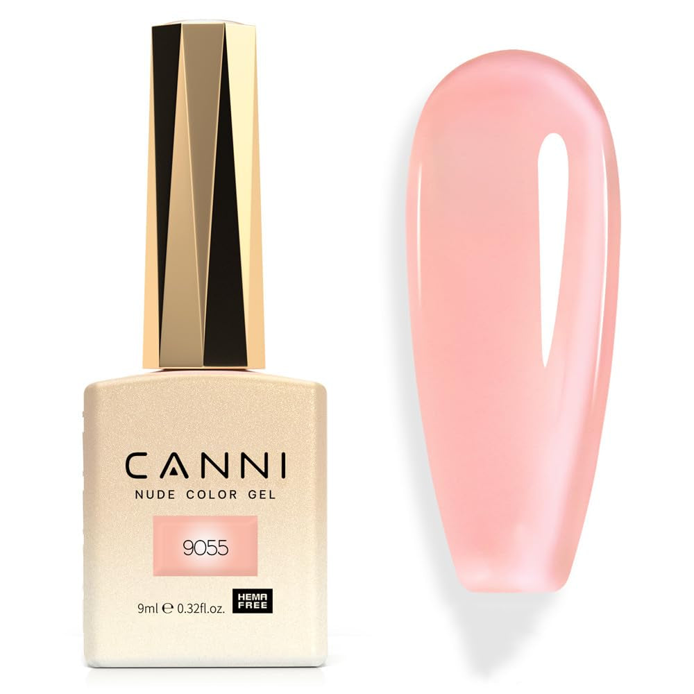 CANNI esmalte de uñas en gel, semipermanente, morado oscuro, esmalte de uñas, gel UV, remojo, manicura
