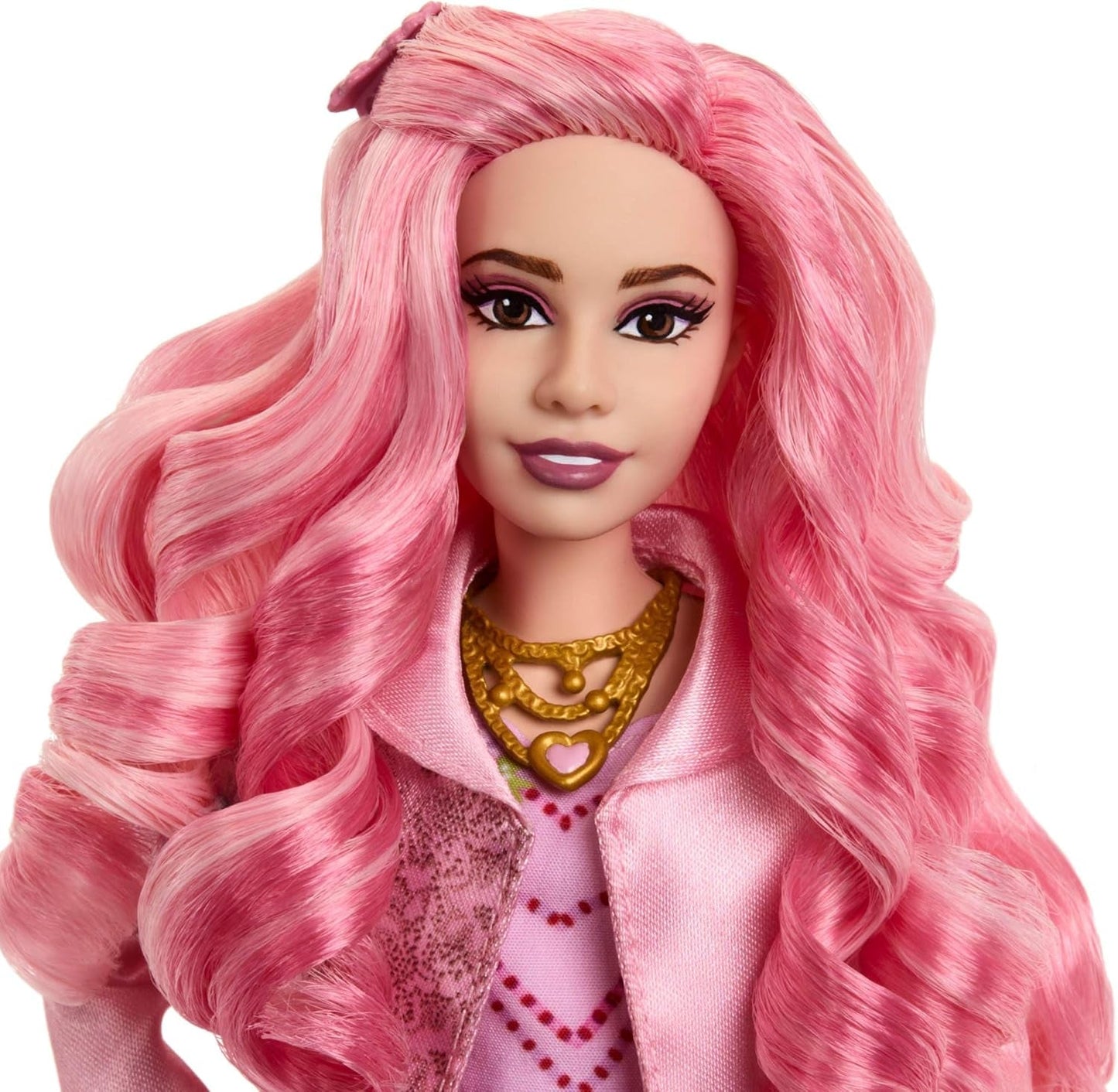 Mattel Disney Descendientes: El ascenso de Red Modepuppe und Accessoires – Bridget, die junge Herzkönigin, mit vom Film inspirierter Kleidung und Cupcake, HWT91