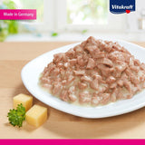 Vitakraft Poésie Création, comida húmeda para gatos, comida húmeda para gatos en salsa, con pavo en salsa de queso, multipack, sin azúcares ni cereales añadidos (15 x 85g)