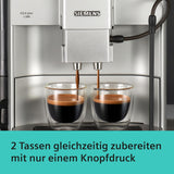Cafetera espresso automática Siemens EQ.6 plus s300 TE653501DE, para muchas especialidades de café, espumador de leche, molinillo cerámico, doble función de café, antical, limpieza automática a vapor, 1500 W, plateada