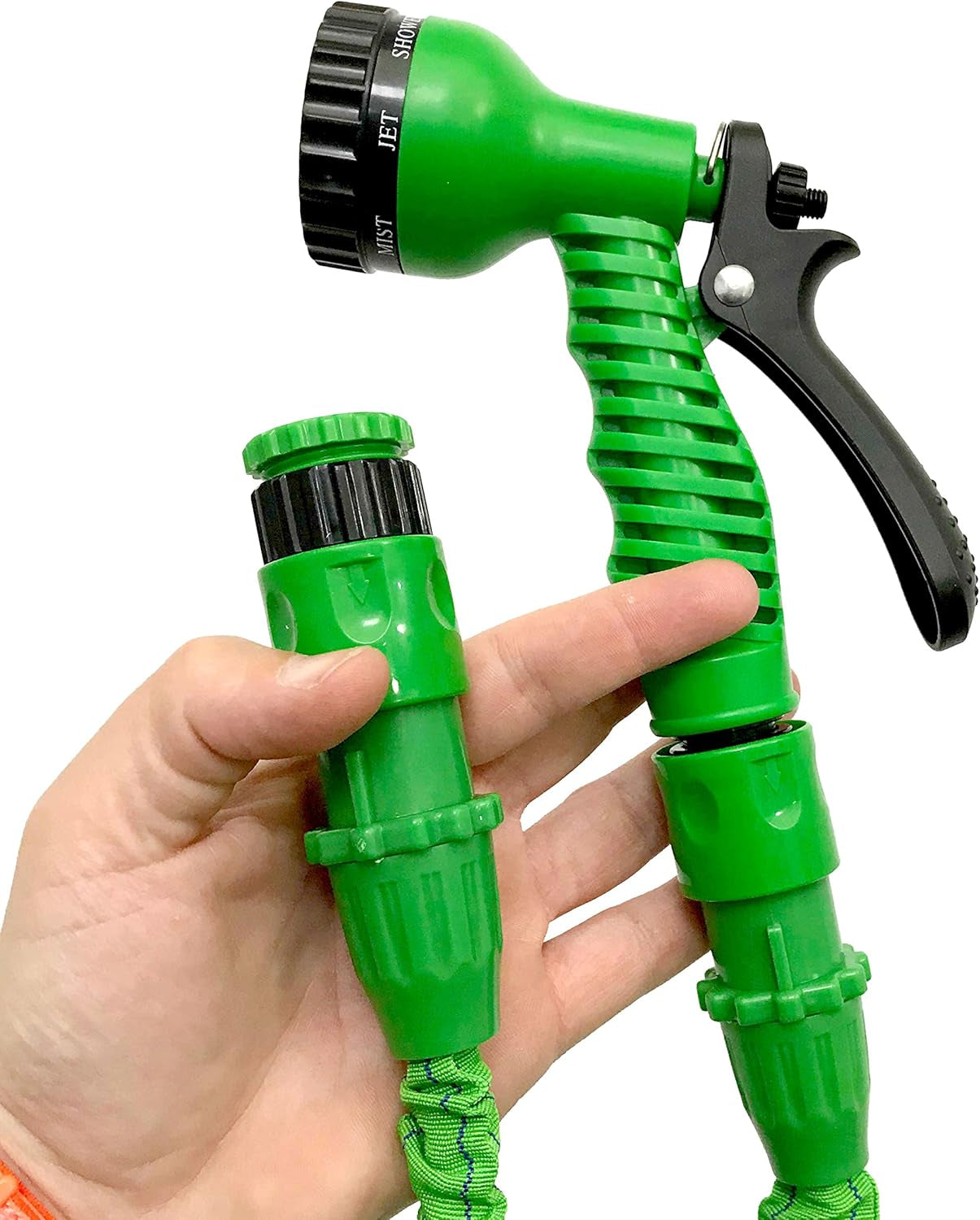 C2607A Manguera Basic – Manguera extensible con presión de agua, verde, 7,5 metros