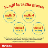 Pañales Huggies Unistar, talla 4 (7-14 kg), paquete de 128 pañales (básico)