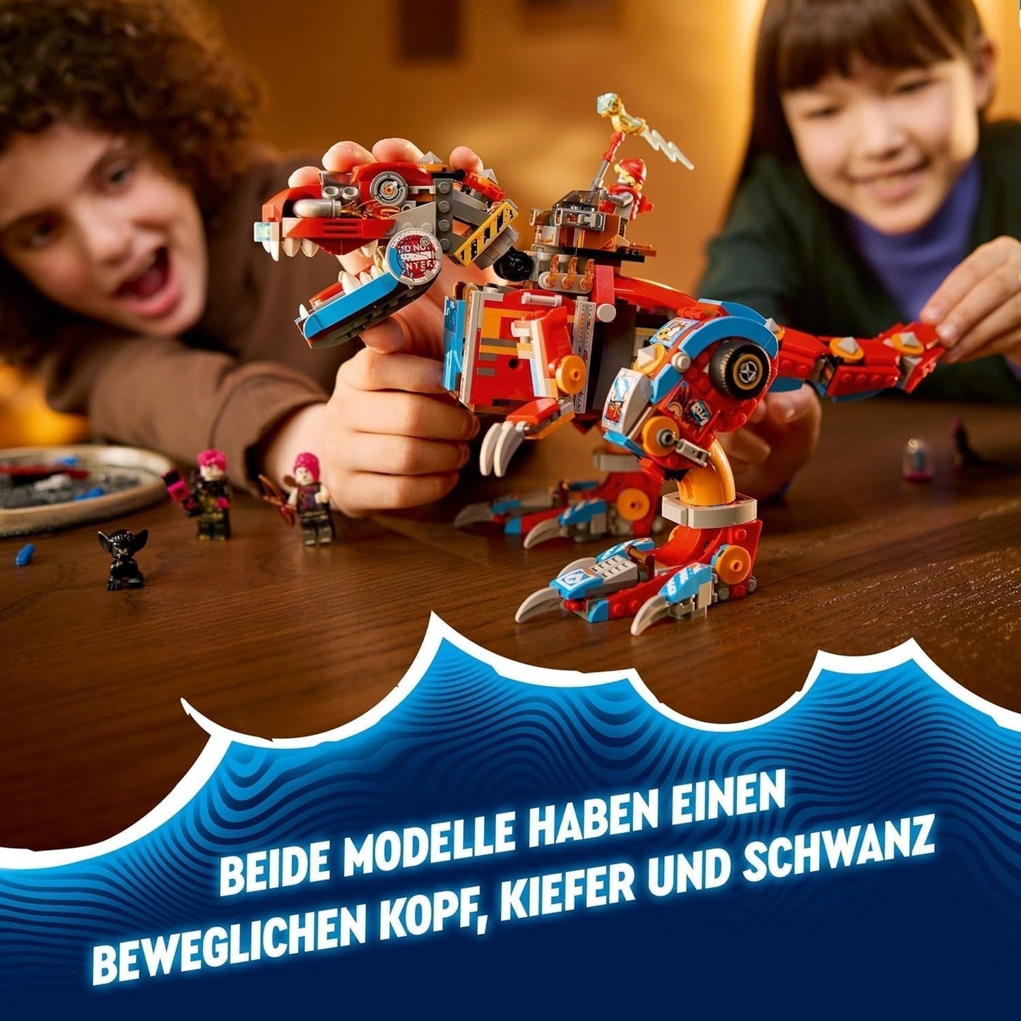 LEGO Dreamzzz 2 en 1 Coopers Dino-Mech C-Rex Pterodáctilo T.Rex Figura de acción para niños y niñas Set de aventuras de juguetes creativos Regalo para niños 9 años 71484 Juegos de construcción Beuche den LEGO-Store