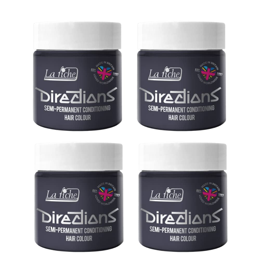 Color de cabello semipermanente Modo de empleo Caja 100 ml paquete de 4 (Pillarbox Red) Tinte para el cabello Naty Shop Gris tormenta 400 Ml (1 paquete)