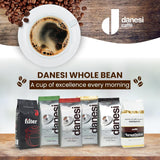 Danesi Decafeinato (Descafeinado), Frijoles, 1 Paquete (1 x 1 kg)