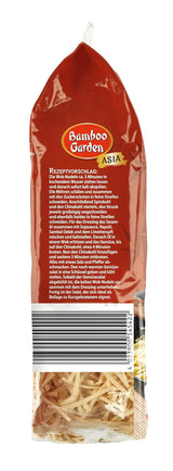 Jardín de Bambú - Fideos Wok | Fideos instantáneos con huevo | Mezclar, no requiere precocción | Para platos asiáticos al wok | 250 gramos en una bolsa