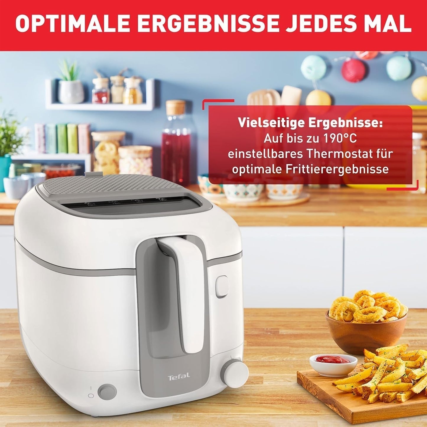 Freidora Tefal Super Uno Access, capacidad 2,2 L, piezas aptas para lavavajillas, filtro de olores Electrodomésticos Naty Shop