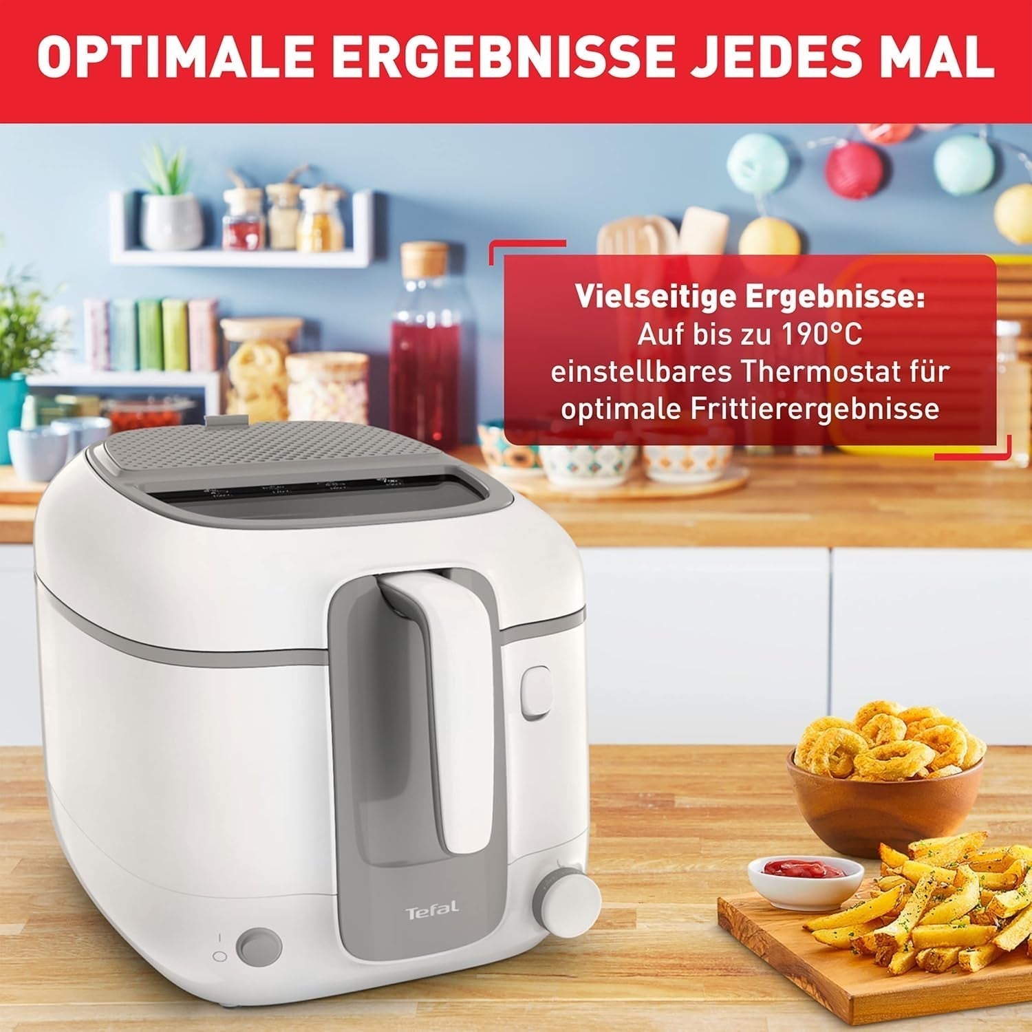 Freidora Tefal Super Uno Access, capacidad 2,2 L, piezas aptas para lavavajillas, filtro de olores Electrodomésticos Naty Shop