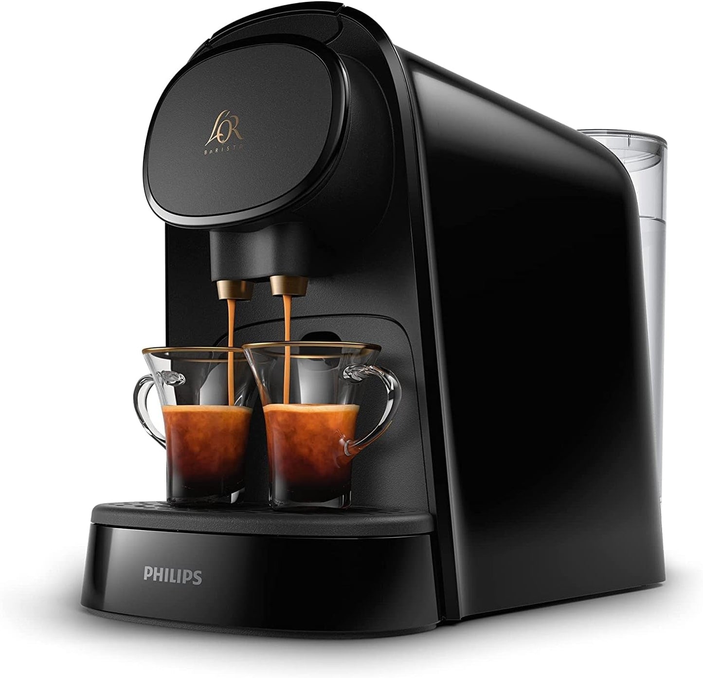 PHILIPS LM8012/60 Cafetera Espresso de Cápsulas - Dos Dosis, Doble Placer, 1 o 2 Tazas, Ristretto, Espresso, Lungo o Grand Café Long, Doble Cápsula, Genuina Calidad Espresso, Negro Piano