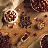 Bombones con relleno de chocolate con leche y avellanas, caja de 200g