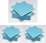 50 servilletas, almohadilla de algodón, 33 x 33 cm, 2 capas, turquesa, celulosa Fsc, 33 x 33 cm (paquete de 3)