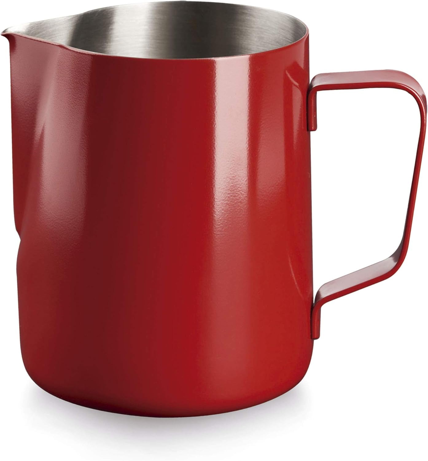 58251 58151 Taza de leche 18/10, roja, acero inoxidable