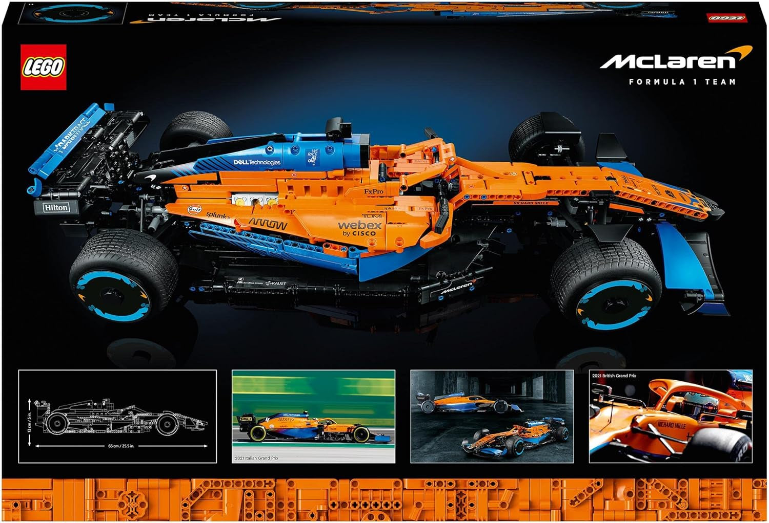 Coche de carreras de Fórmula 1 Lego Technic Mclaren - Modelo de F1 para adultos con motor V6 y dirección - Regalo para aficionados y coleccionistas de deportes de motor - 42141 Juegos de construcción Besuche den LEGO-Store