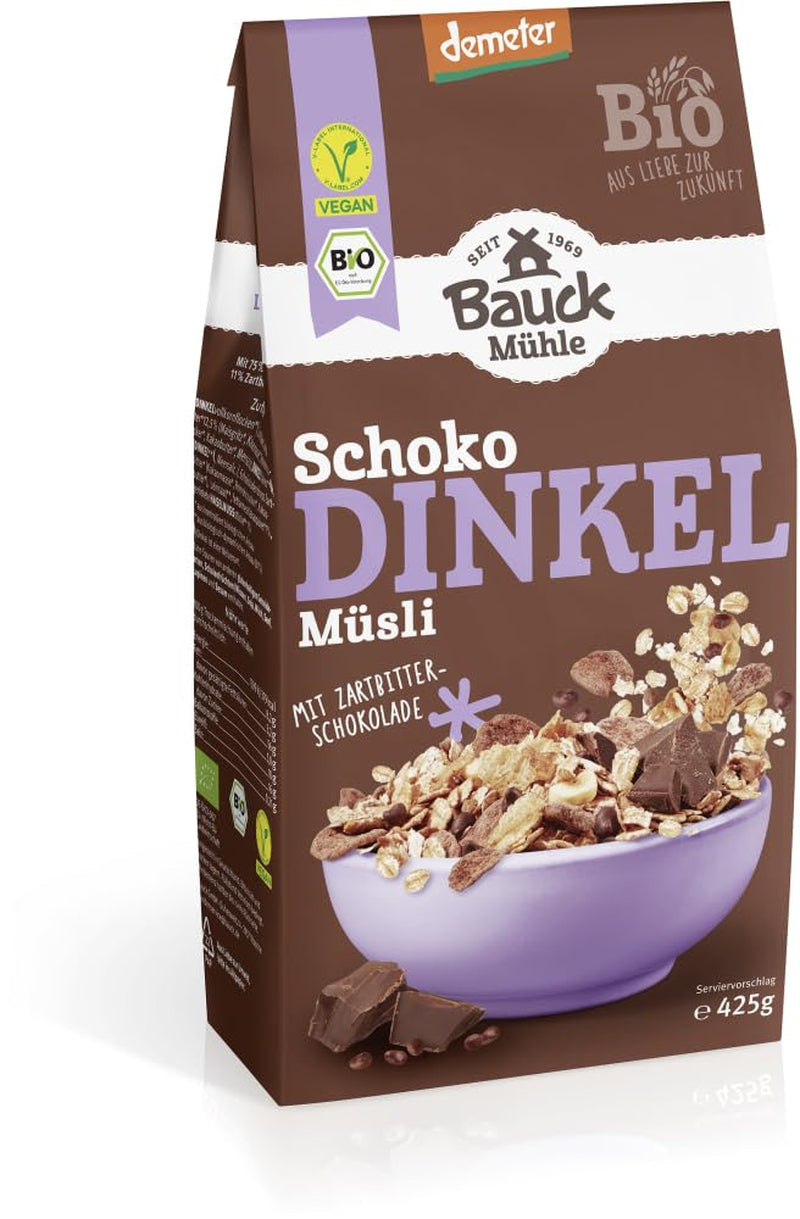 Bauck HOF Dinkelmüsli Schokozart, 425G (1Er Pack) Cereales Naty Shop 12 X 425 Gr