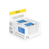 LILLYDOO Feuchte Waschtücher 350 Stück (7 X 50), 100% libre de plástico, Extra Großes Tuch, Ohne Parfüme Naty Shop