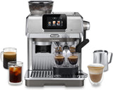 De'Longhi La Specialista Arte EC9155.MB Cafetera espresso con portafiltro y molinillo, 8 niveles de molido, 15 bares de presión, 3 niveles de temperatura, espumador de leche, 1550 W, depósito de 1,7 L, acero inoxidable/negro, incluye kit de barista