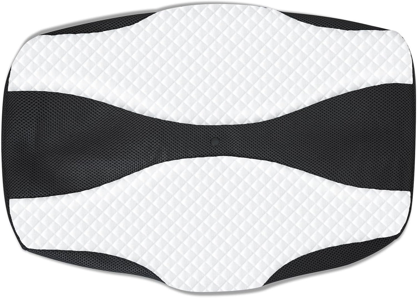 SAHEYER Almohada ortopédica Almohada para el cuello Almohada para la cabeza Almohada ergonómica para el cuello Almohada para dormir de lado 60 X 40 X 13/11 cm Almohada de espuma viscoelástica para dormir de lado Espalda Estómago Almohadas ortopédicas cervicales Naty Shop Funda de almohada negra