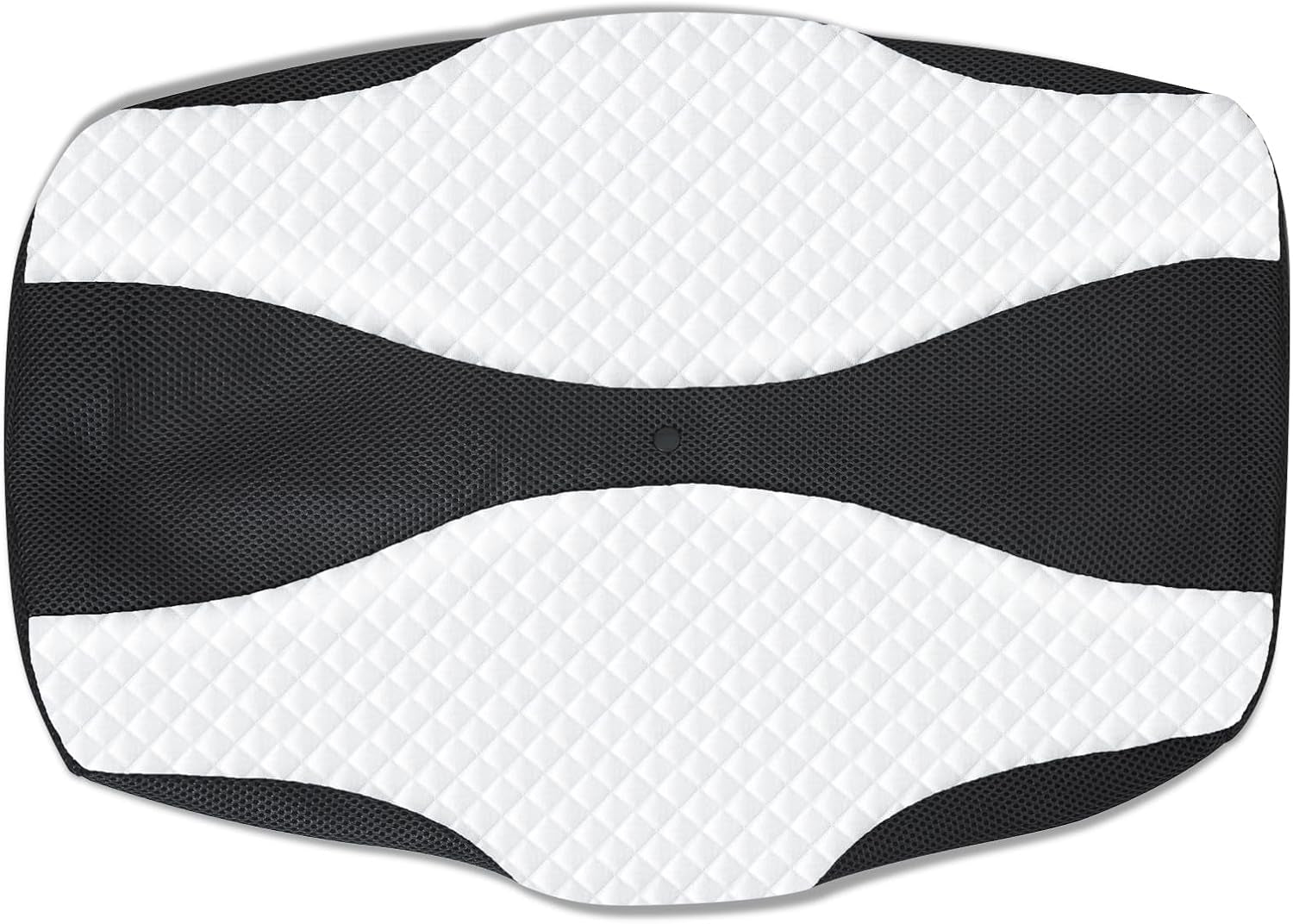 SAHEYER Almohada ortopédica Almohada para el cuello Almohada para la cabeza Almohada ergonómica para el cuello Almohada para dormir de lado 60 X 40 X 13/11 cm Almohada de espuma viscoelástica para dormir de lado Espalda Estómago Almohadas ortopédicas cervicales Naty Shop Funda de almohada negra