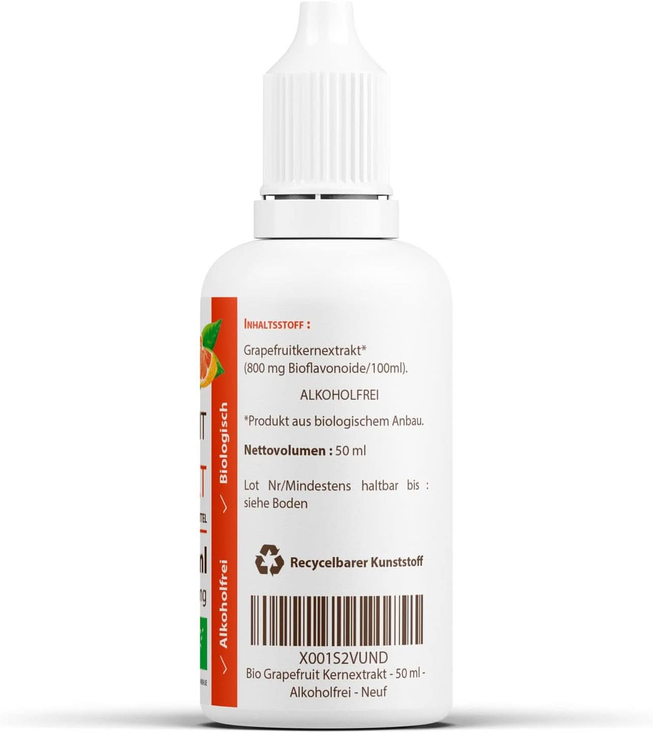 Extracto de semilla de pomelo ecológico 50 ml - sin alcohol Arome Naty Shop