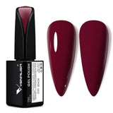 VENALISA Esmalte de uñas UV Coral Orange 15ml Esmalte de uñas en gel para lámpara de uñas UV Modelos de esmalte de uñas en gel de color naranja coral transparente para diseño de uñas DIY