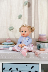BABY born Sophia Rose - Muñeca blandita de 36 cm - Muñeca con pelo rubio de alta calidad y ojos soñolientos - Apto para niños a partir de 1 año