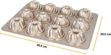 Birkmann, Contoura, Gugelhupfblech Violet, Backform Aus Aluguss, Mit Antihaftbeschichtung Und Rezept, 887077 Moldes y bandejas para repostería Naty Shop