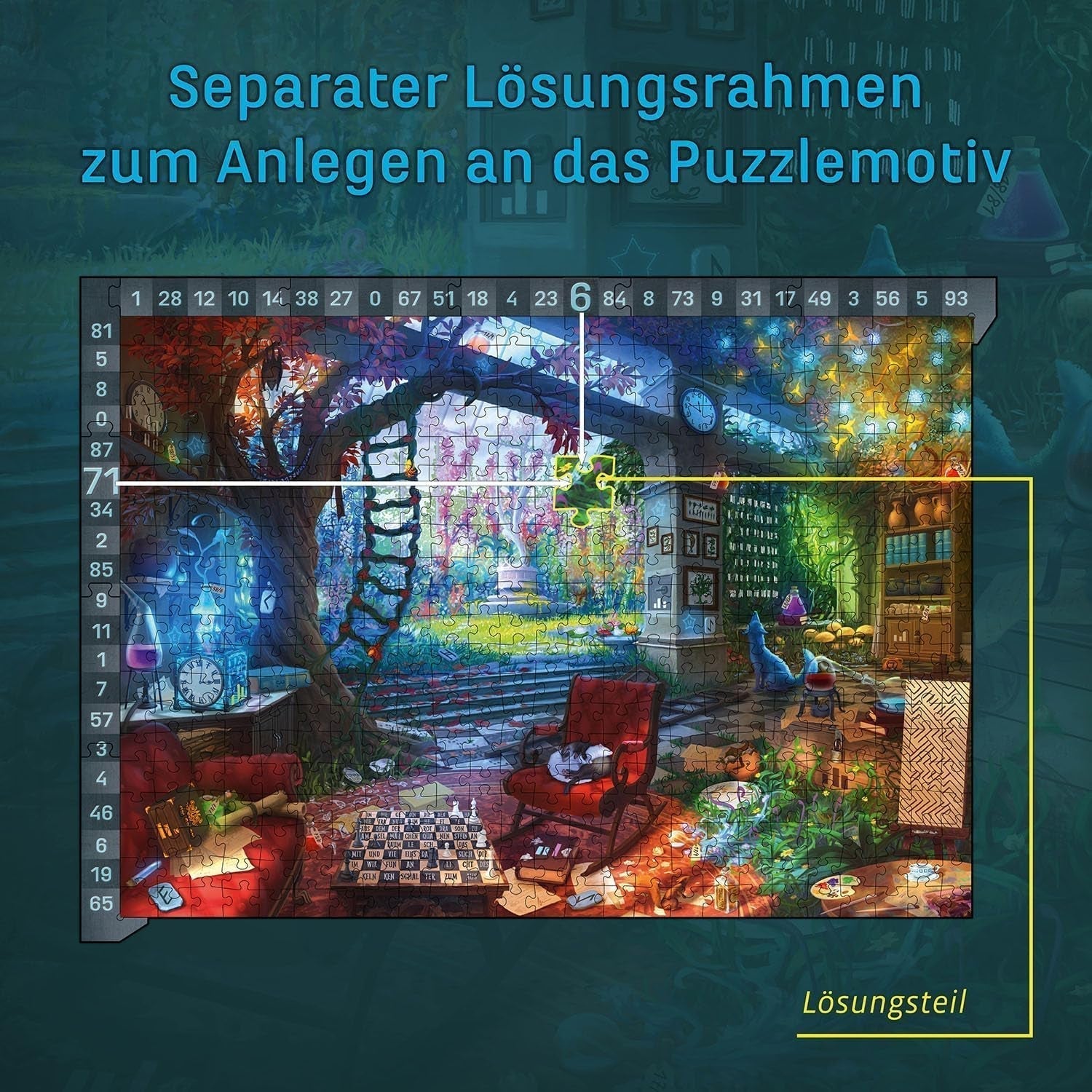 KOSMOS 683979 EXIT® Puzzle: The Hidden Studio Puzzle de 500 piezas para adultos y niños 10+ Escape Room Puzzle para principiantes Puzzle Naty Shop