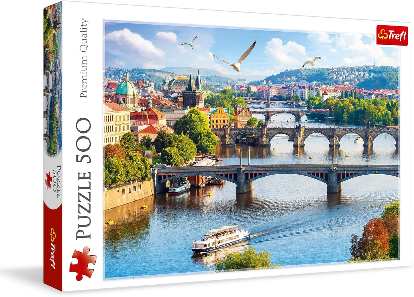 Trefl, Puzzle, Praga, República Checa, 500 piezas, Calidad Premium, Para adultos y niños mayores de 10 años Puzzle Naty Shop Multicolor