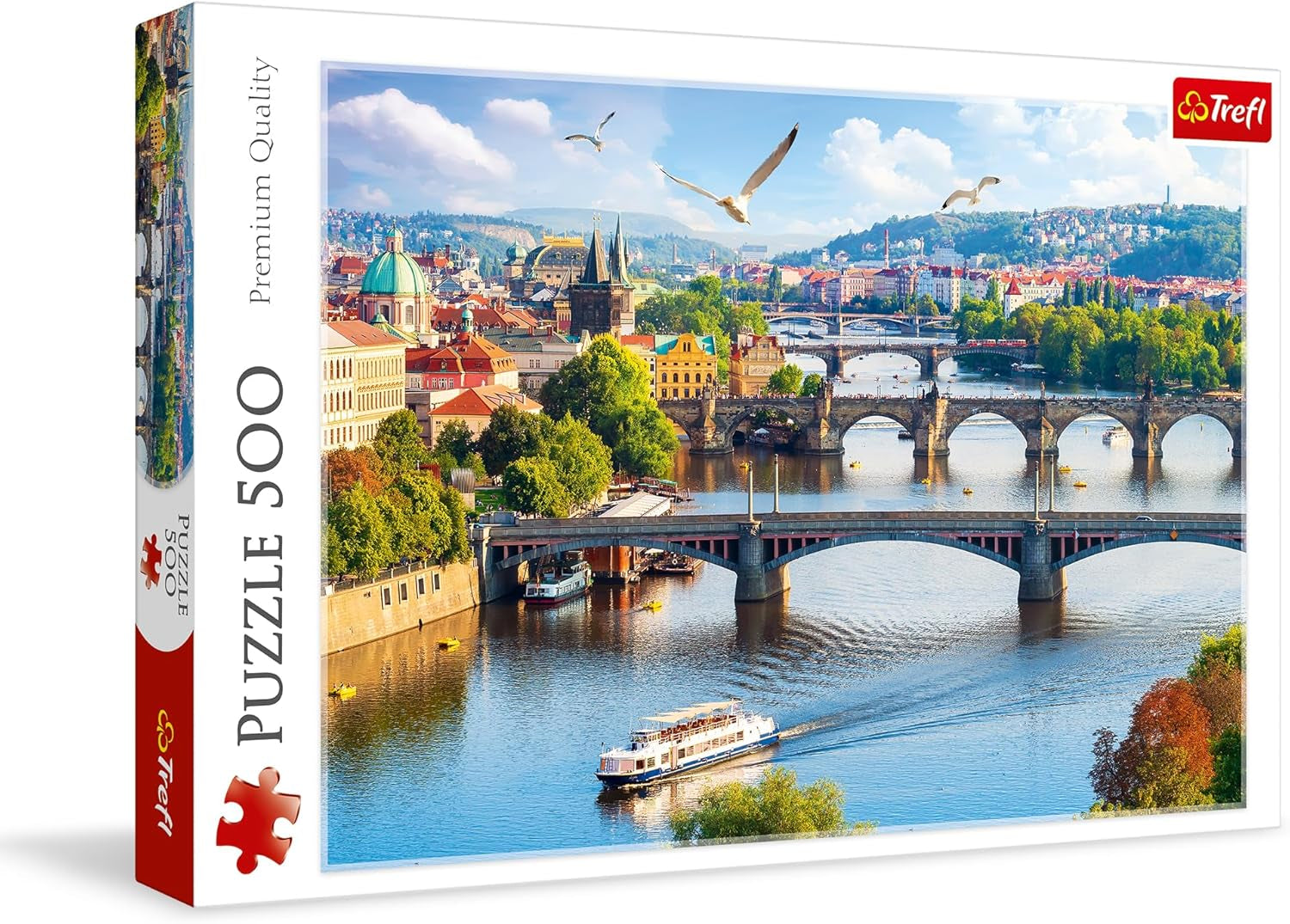 Trefl, Puzzle, Praga, República Checa, 500 piezas, Calidad Premium, Para adultos y niños mayores de 10 años Puzzle Naty Shop Multicolor