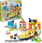 LEGO DUPLO Town Ferrocarril Interactivo Grande, Juguete de Construcción para Niños Pequeños a Partir de 3 Años, Locomotora Push & Go con Luces y Sonidos, Piezas de Vía, Juguete Educativo Preescolar 10428 Juegos de Construcción Besuche den LEGO-Store Default Title