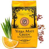 Yerba SARSAPARILLA 400G ● Té Mate dulce y refrescante ● Hojas de Zarzaparrilla ● Té Mate de hojas de Mate ● Té Yebra Mate con GUARANÁ 50G ● Yerba Mate Hojas Sueltas 450G ● Vegano