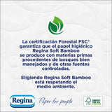 Papel higiénico de bambú suave Regina, 40 rollos, 3 capas, 160 hojas, suavidad natural para tu piel, papel higiénico de fibra de bambú, embalaje de papel, certificado Fsc