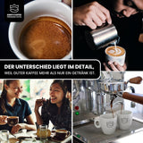 KING'S COFFEE - EDICIÓN NEGRA - 1 kg de granos de café de crema intensa - Café de baja acidez - Tostado en pequeños lotes de Italia - Fuertes granos de espresso Arábica (mezcla) para máquinas totalmente automáticas y con portafiltro