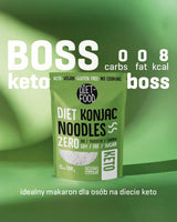 Fideos Shirataki Dietéticos | Fideos Konjac bajos en carbohidratos | 200 gramos de fideos dietéticos solubles en agua, veganos, bajos en calorías, sin grasa, sin soja, sin gluten