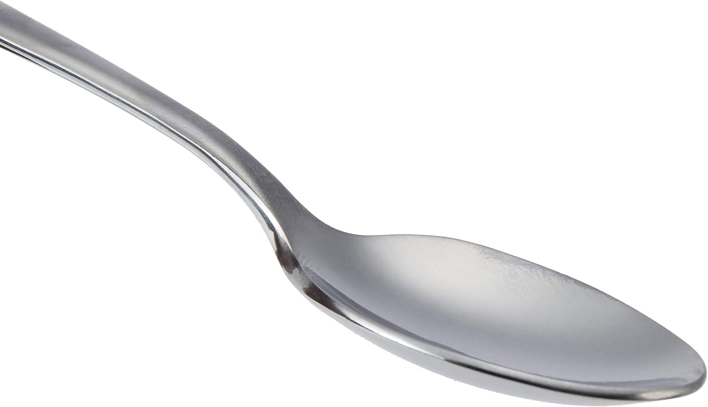 Cuchara de Café de Acero Inoxidable, Diseño de Borde Redondo, Paquete de 12, Plata Naty Shop Kitchen