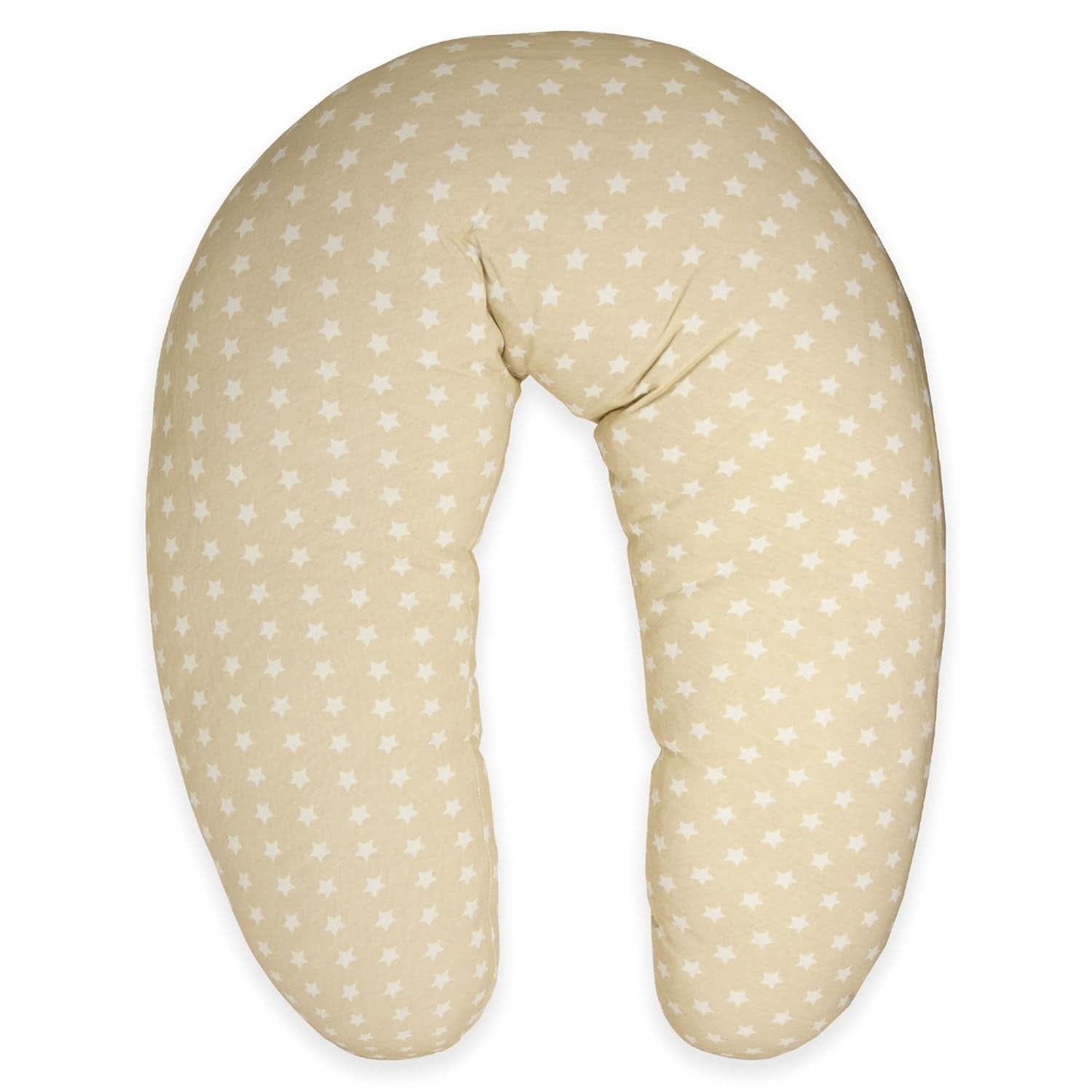 Cojín de lactancia para recién nacido, XL, Funda 100% algodón, desenfundable y lavable, Relleno de Poliéster, Motivo Estrella Accesorios Alimentación y Lactancia Bebe Naty Shop